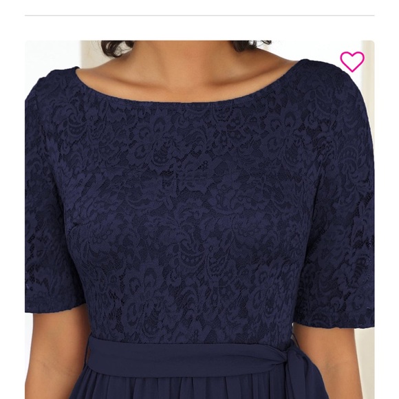 Lace bodice evening dress sash belt - Picture 4 of 6